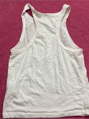 H&M White Racerback Tank Top